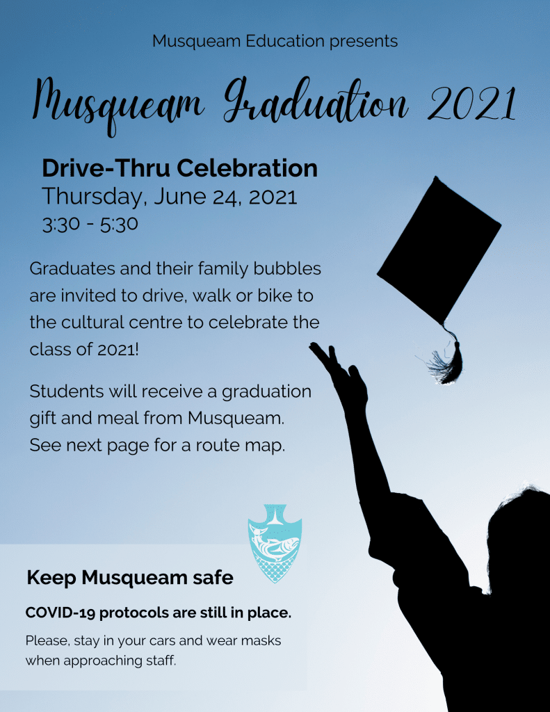 Musqueam Graduation Ceremony Detail for 2021