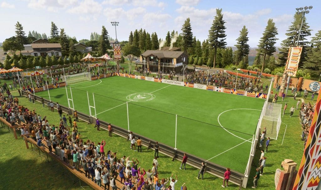Image of Musqueam-inspired field in FIFA 23