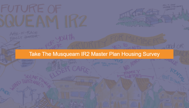 Take the Musqueam IR2 Master Plan Housing Survey