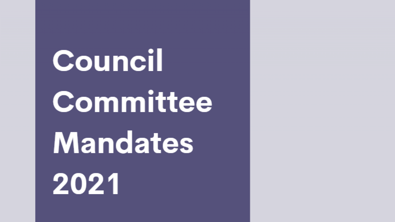 Musqueam Council Committee Mandates 2021